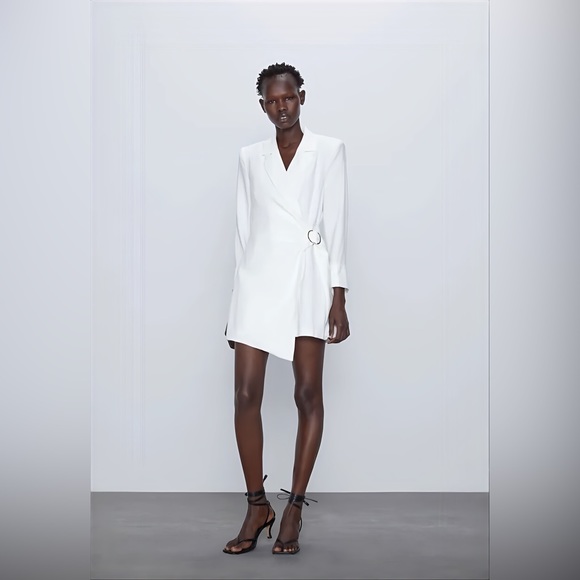 Zara White blazer dress Jumpsuit - Picture 5 of 13